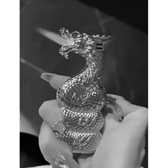 Dragon-Themed Collectible Set: Pewter Figurine , 1 Ring, 2 Lighters & 2 Pendants - Picture 9 of 13